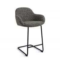Jesper Home Barkruk 'Kushi' Arch Black, kleur Skyfall (zithoogte 68cm) Jesper Home Barkruk 'Kushi' Arch Black, kleur Skyfall (zithoogte 68cm)