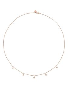 Dodo collier ras-de-cou en or rose 9ct pavé de diamants