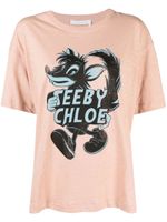 See by Chloé t-shirt à imprimé graphique - Rose - thumbnail