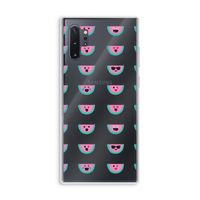 Smiley watermeloenprint: Samsung Galaxy Note 10 Plus Transparant Hoesje