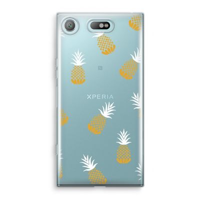 Ananasjes: Sony Xperia XZ1 Compact Transparant Hoesje