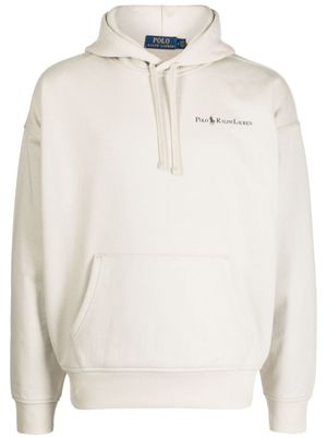 Polo Ralph Lauren hoodie à logo imprimé - Tons neutres