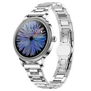 Smartwatch voor dames met hartslag AK38 (Geopende verpakking - Bevredigend) - Zilver