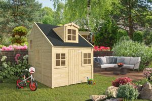Speelhuisje Alice 239x179 cm- - Hout- Tuindeco