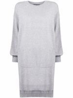 Alberta Ferretti pull à effet d'épaules descendues - Gris