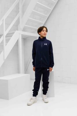 Under Armour Rival Knit Trainingspak Kids Navy - Maat 152 - Kleur: Donkerblauw | Soccerfanshop