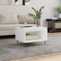 Salontafel 60x50x40 cm bewerkt hout wit