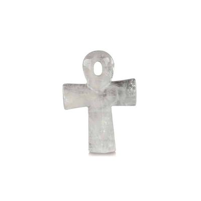 Hanger van Bergkristal met Ankh Teken