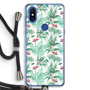 Flamingo bladeren: Xiaomi Mi Mix 3 Transparant Hoesje met koord