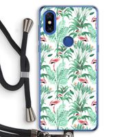 Flamingo bladeren: Xiaomi Mi Mix 3 Transparant Hoesje met koord