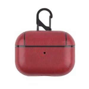 AirPods Pro / AirPods Pro 2 lederen hoesje Pro Leather series - Met bevestigingsclip - Rood