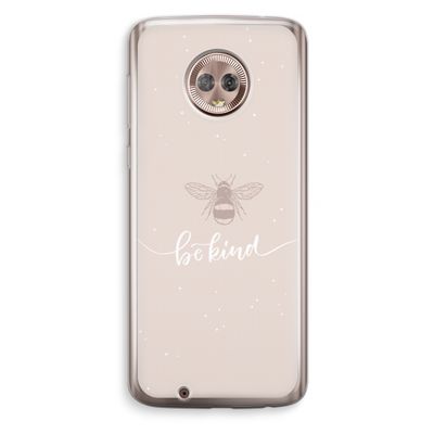 Be(e) kind: Motorola Moto G6 Transparant Hoesje