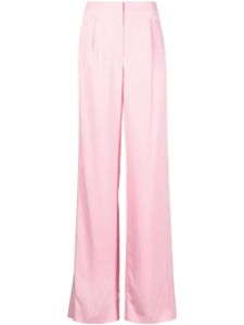 MSGM pantalon long à taille haute - Rose