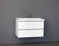 Badmeubel Trend Keramiek 80 Hoogglans Wit