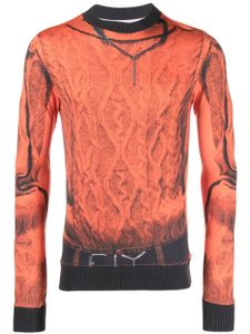 Y/Project x Jean Paul Gaultier sweat Trompe L'Oeil - Orange