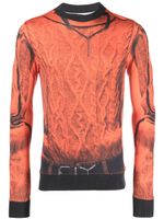 Y/Project x Jean Paul Gaultier sweat Trompe L'Oeil - Orange