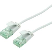 roline recycled material RJ45 (cross) Netwerkkabel Aansluitkabel CAT 6A U/UTP 0.3 m Grijs