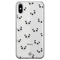 iPhone X/XS transparant hoesje - Panda