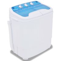 Mini wasmachine met dubbele trommel 5,6 kg