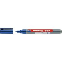 Whiteboardmarker edding 361 rond 1mm blauw | 10 stuks