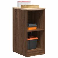 Garagekast 40x51x85 cm massief grenenhout bruin eikenkleurig