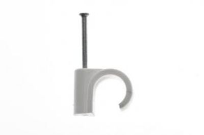 Spijkerclips 4,5mm wit 100 st. Elektroshop