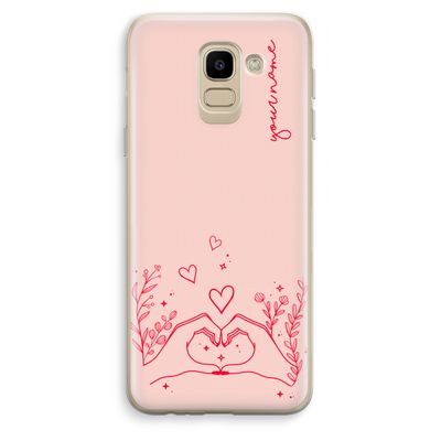 Love is in the air: Samsung Galaxy J6 (2018) Transparant Hoesje