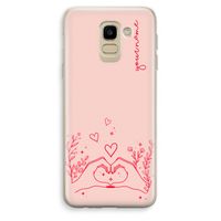 Love is in the air: Samsung Galaxy J6 (2018) Transparant Hoesje