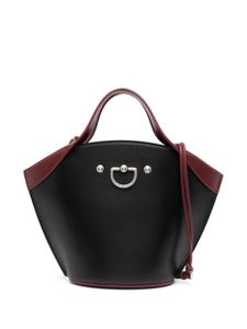 Durazzi Milano sac cabas en cuir à design bicolore - Noir