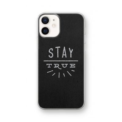 Stay true: iPhone 12 mini Transparant Hoesje