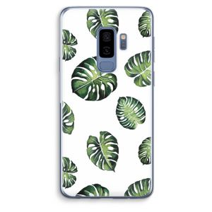 Tropische bladeren: Samsung Galaxy S9 Plus Transparant Hoesje