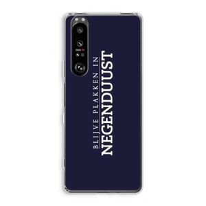 Blijve plakken in Negenduust: Sony Xperia 1 III Transparant Hoesje
