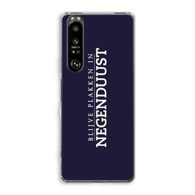 Blijve plakken in Negenduust: Sony Xperia 1 III Transparant Hoesje