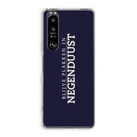 Blijve plakken in Negenduust: Sony Xperia 1 III Transparant Hoesje