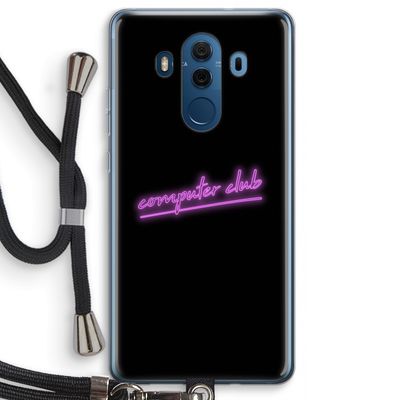 Vice Black: Huawei Mate 10 Pro Transparant Hoesje met koord