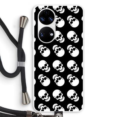 Musketon Skulls: Huawei P50 Transparant Hoesje met koord