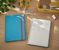 Leitz Cosy notitieboek met spiraalbinding, voor ft B5, gelijnd, blauw - thumbnail
