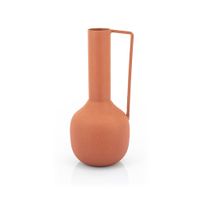 By-Boo Vaas 'Delphi' 25cm, kleur Roest