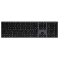 Keysonic KSK-8023BTRF (DE) Toetsenbord Draadloos, Bluetooth QWERTZ, Duits Antraciet, Zwart Oplaadbaar