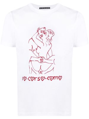10 CORSO COMO t-shirt à imprimé graphique - Blanc