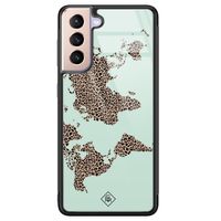 Samsung Galaxy S21 glazen hardcase - Wild world