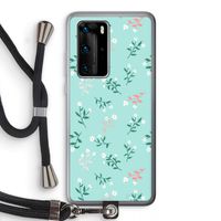 Small white flowers: Huawei P40 Pro Transparant Hoesje met koord