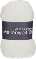 Lana Grossa Meilenweit 100 Cotone Vegano 016 White - thumbnail