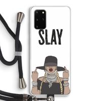 Slay All Day: Samsung Galaxy S20 Plus Transparant Hoesje met koord