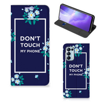 OPPO Find X3 Lite Design Case Flowers Blue DTMP - thumbnail