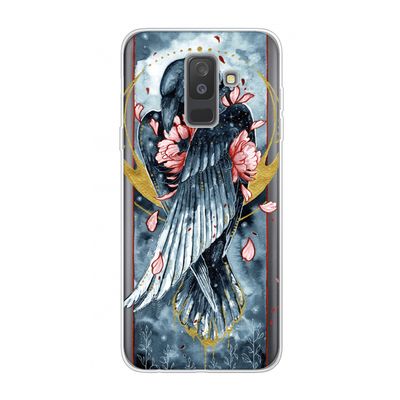 Golden Raven: Samsung Galaxy A6 Plus (2018) Transparant Hoesje