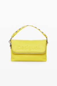 Logo tas met leerlook - YELLOW - U