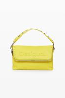 Logo tas met leerlook - YELLOW - U