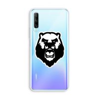 Angry Bear (white): Huawei P Smart Pro Transparant Hoesje