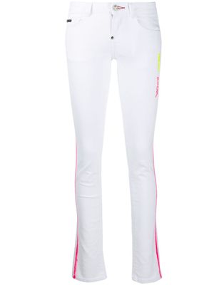 Philipp Plein jean skinny Neon Rock - Blanc